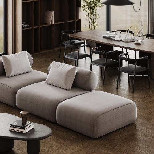 Паркет Quartz Parquet 44-413  Дуб Брауни 400*100*5 мм(1,12 м2.уп)
