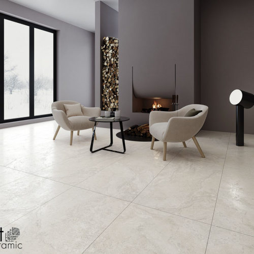 Керамогранит NT Ceramic Zeus Travertine Bianco ZS612NTT9703M(600*1200*10 мм)1,44 м2(12 лиц)