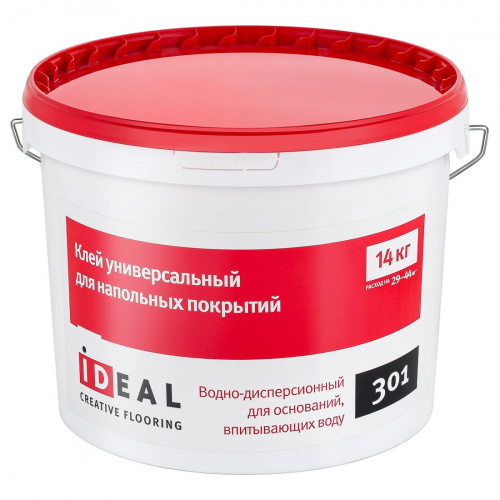 Клей Ideal 301 для рулонных и модульных LVT (1,3кг)