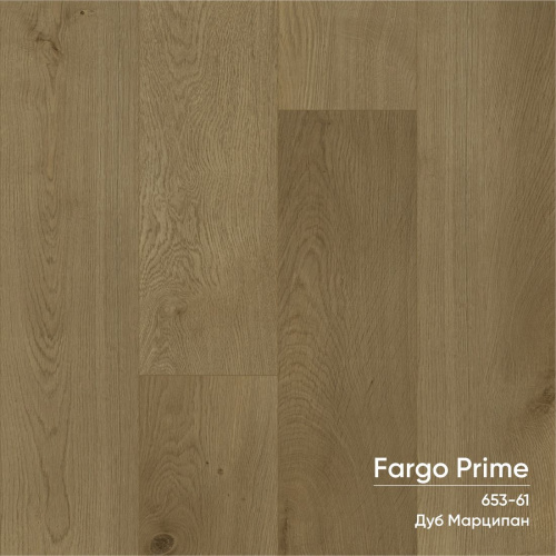 Кварцевый ламинат Fargo Prime 653-61 Дуб Марципан 1220*150*4мм;0,3 мм,фаска(1,830 м2.уп)
