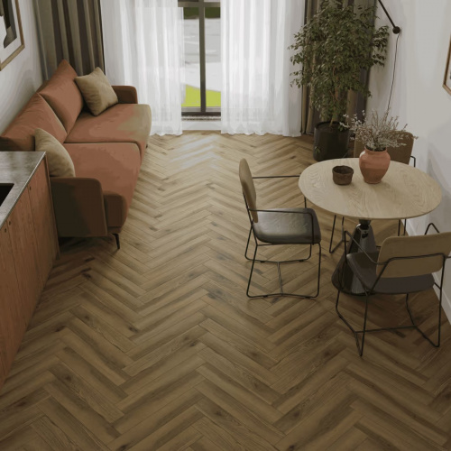 Ламинат Alpine Floor Herringbone Elegant Strong LF304-40 Дуб Лира 4V (600x100x12mm)1,320 м2.уп