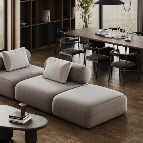 Паркет Quartz Parquet 44-413  Дуб Брауни 400*100*5 мм(1,12 м2.уп)