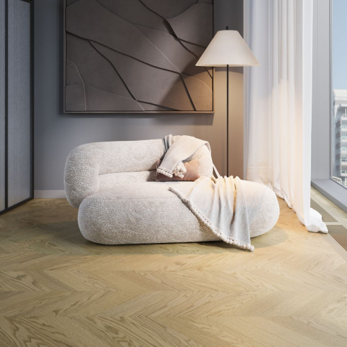 Паркет Quartz Parquet 99-1258-55 Дуб Флэт Уайт 400*100*6 мм(1,120 м2.уп)