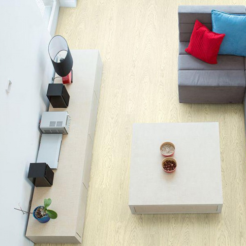 Замковая пробка Corkstyle Wood XL Oak White Markant(1235*200*10мм)1,729 м2/уп