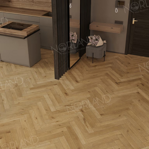  Ламинат Alpine Floor Herringbone Elegant Strong LF304-09 Дуб Хайнан 4V (600x100x12mm)1,320 м2.уп